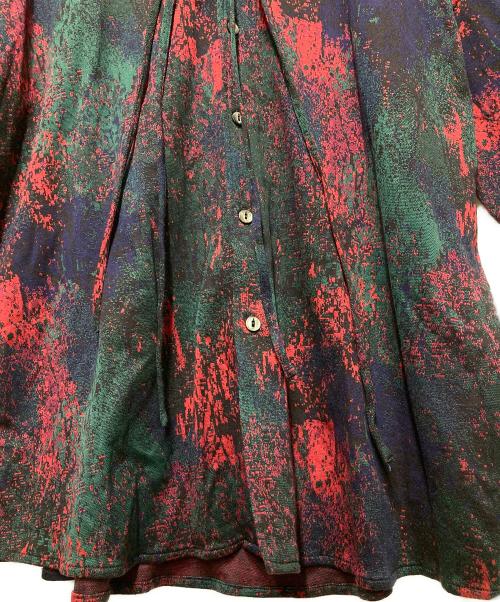 SHAREEF（シャリーフ）SHAREEF (シャリーフ) ABSTRACT JQ S/S SHIRTS/シャツ レッド サイズ:2の古着・服飾アイテム
