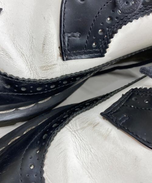 Dr.Martens（ドクターマーチン）Dr.Martens (ドクターマーチン) 5ホール/レザーシューズ/ウイングチップ ブラック×ホワイト サイズ:UK8の古着・服飾アイテム