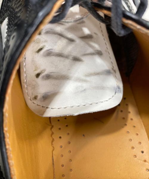 Dr.Martens（ドクターマーチン）Dr.Martens (ドクターマーチン) 5ホール/レザーシューズ/ウイングチップ ブラック×ホワイト サイズ:UK8の古着・服飾アイテム