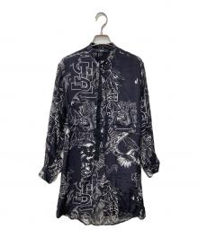 DIESEL（ディーゼル）の古着「レーヨンシャツワンピース」｜ネイビー