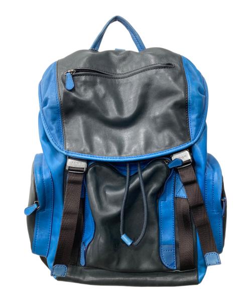 COACH（コーチ）COACH (コーチ) レザーリュック ブルーの古着・服飾アイテム