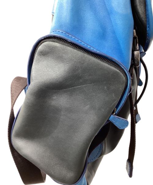 COACH（コーチ）COACH (コーチ) レザーリュック ブルーの古着・服飾アイテム