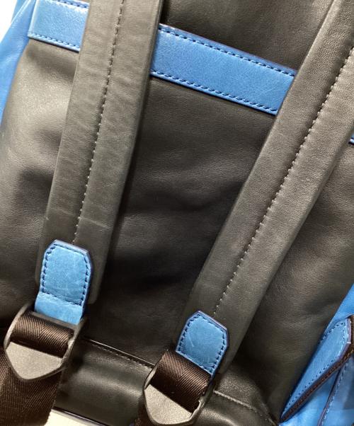 COACH（コーチ）COACH (コーチ) レザーリュック ブルーの古着・服飾アイテム