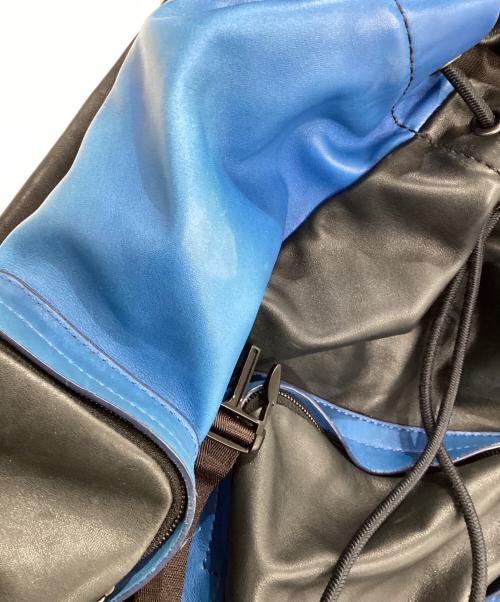 COACH（コーチ）COACH (コーチ) レザーリュック ブルーの古着・服飾アイテム