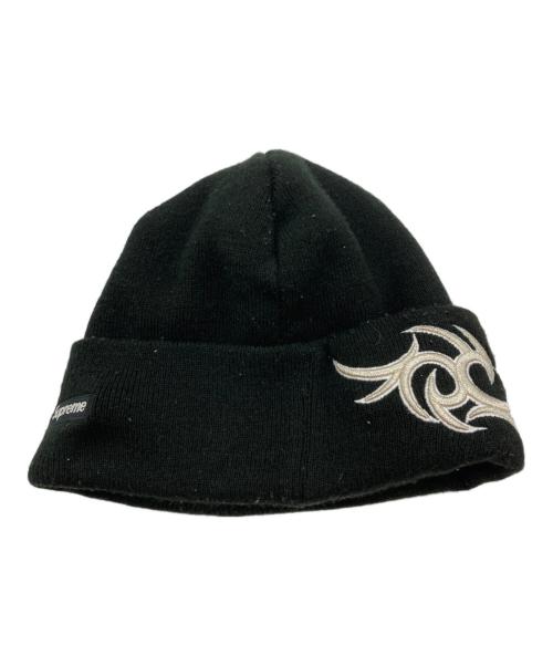 SUPREME（シュプリーム）SUPREME (シュプリーム) New Era (ニューエラ) Tribal S Logo Beanie/ニットキャップ ブラックの古着・服飾アイテム