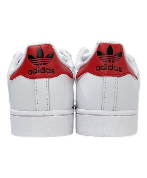 adidas（アディダス）adidas (アディダス) SUPERSTAR II ホワイト×レッド サイズ:26の古着・服飾アイテム