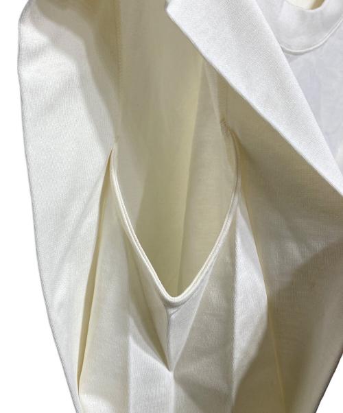 Mame Kurogouchi（マメクロゴウチ）Mame Kurogouchi (マメクロゴウチ) Cotton Jersey Sleeveless Top/ノースリーブカットソー ベージュ サイズ:2の古着・服飾アイテム