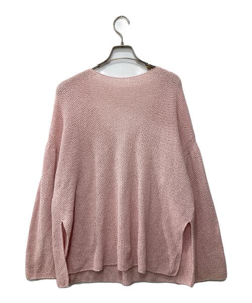 Spick and Span（スピック＆スパン）Spick and Span (スピック＆スパン) カノコ編みペーパーヤーン2WAYルーズニット ピンク サイズ:表記なしの古着・服飾アイテム