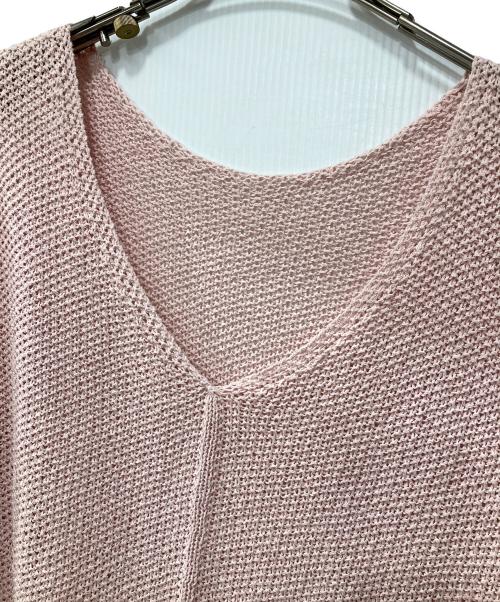 Spick and Span（スピック＆スパン）Spick and Span (スピック＆スパン) カノコ編みペーパーヤーン2WAYルーズニット ピンク サイズ:表記なしの古着・服飾アイテム