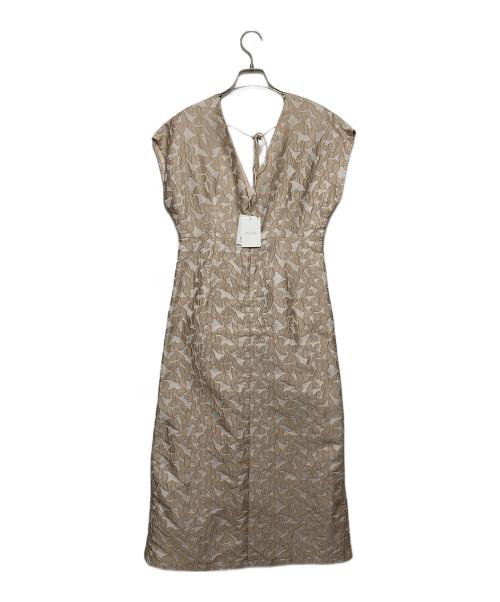 SOUAIRE（ソアール）SOUAIRE (ソアール) ノースリーブワンピース ベージュ サイズ:Mの古着・服飾アイテム