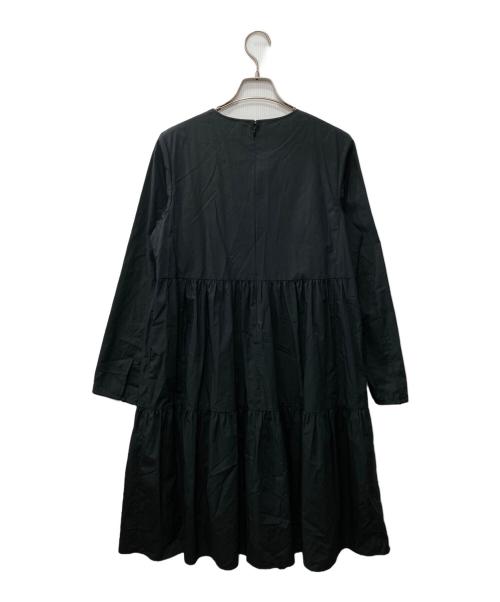 BEAUTY&YOUTH UNITED ARROWS（ビューティーアンドユースユナイテッドアローズ）BEAUTY&YOUTH UNITED ARROWS (ビューティーアンドユースユナイテッドアローズ) ポリエステルアメリカンスリーブワンピース ブラック サイズ:FREEの古着・服飾アイテム