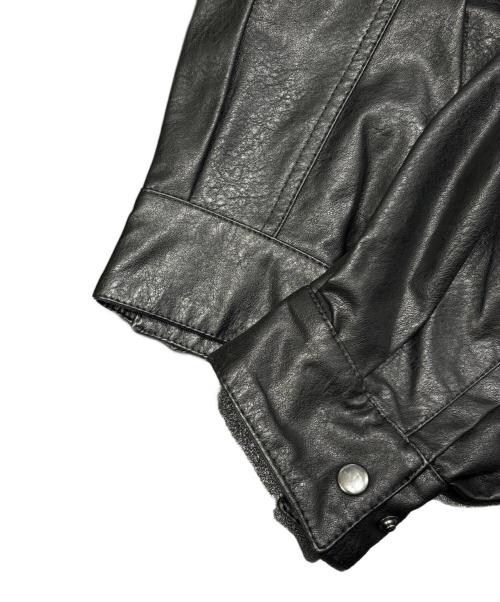 FREAK'S STORE（フリークスストア）FREAK'S STORE (フリークスストア) エコレザージャケット ブラック サイズ:Fの古着・服飾アイテム