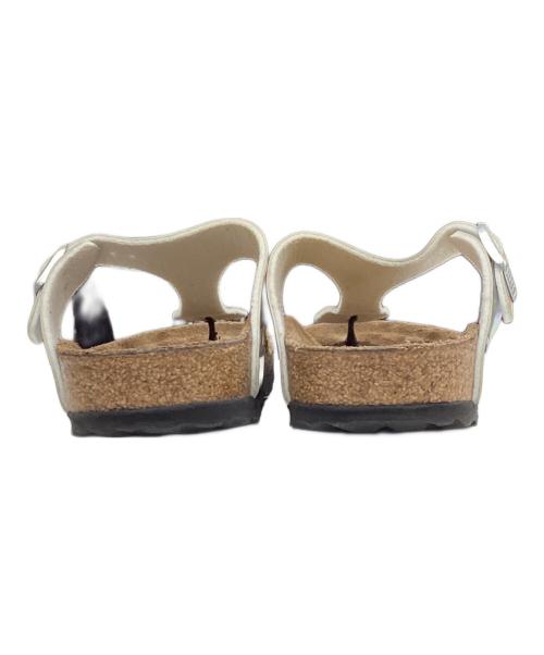 BIRKENSTOCK（ビルケンシュトック）BIRKENSTOCK (ビルケンシュトック) サンダル ブラウン×シルバー サイズ:23㎝の古着・服飾アイテム