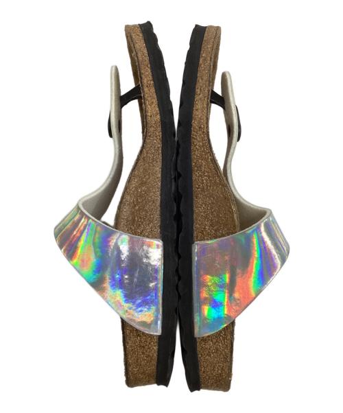 BIRKENSTOCK（ビルケンシュトック）BIRKENSTOCK (ビルケンシュトック) サンダル ブラウン×シルバー サイズ:23㎝の古着・服飾アイテム