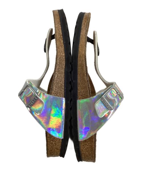 BIRKENSTOCK（ビルケンシュトック）BIRKENSTOCK (ビルケンシュトック) サンダル ブラウン×シルバー サイズ:23㎝の古着・服飾アイテム