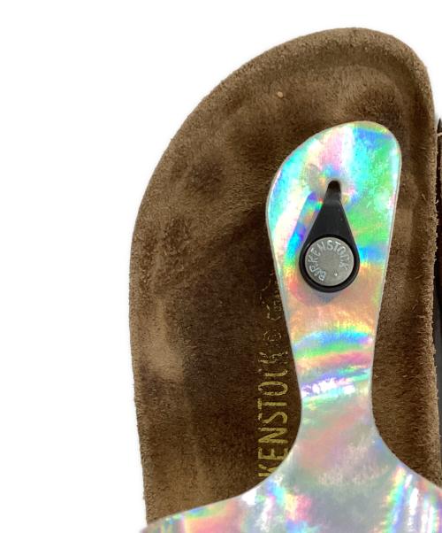BIRKENSTOCK（ビルケンシュトック）BIRKENSTOCK (ビルケンシュトック) サンダル ブラウン×シルバー サイズ:23㎝の古着・服飾アイテム
