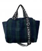 FRAGMENT DESIGN×RAMIDUSフラグメントデザイン×ラミダス）の古着「2WAYショルダーバッグ/チェックトートバッグ」｜グリーン