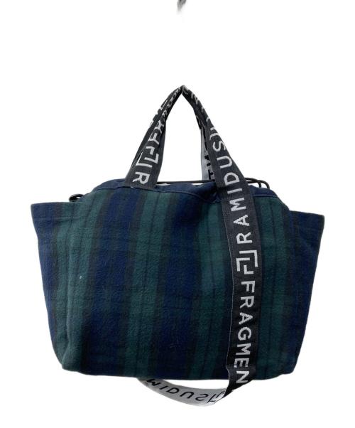 FRAGMENT DESIGN（フラグメントデザイン）FRAGMENT DESIGN (フラグメントデザイン) RAMIDUS (ラミダス) 2WAYショルダーバッグ/チェックトートバッグ グリーンの古着・服飾アイテム