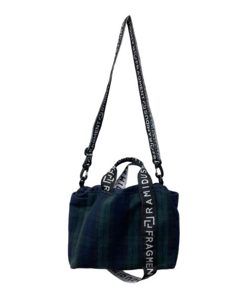 FRAGMENT DESIGN（フラグメントデザイン）FRAGMENT DESIGN (フラグメントデザイン) RAMIDUS (ラミダス) 2WAYショルダーバッグ/チェックトートバッグ グリーンの古着・服飾アイテム
