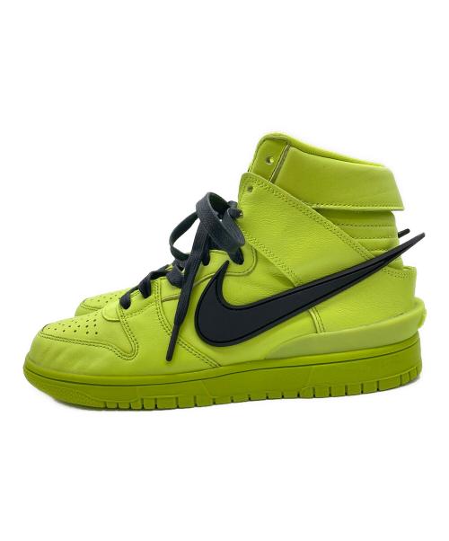 NIKE（ナイキ）NIKE (ナイキ) AMBUSH (アンブッシュ) DUNK HIGH FLASH LIME/ハイカットスニーカー イエロー サイズ:25の古着・服飾アイテム