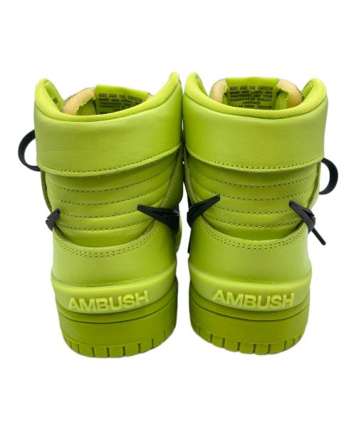 NIKE（ナイキ）NIKE (ナイキ) AMBUSH (アンブッシュ) DUNK HIGH FLASH LIME/ハイカットスニーカー イエロー サイズ:25の古着・服飾アイテム