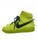 NIKE (ナイキ) AMBUSH (アンブッシュ) DUNK HIGH FLASH LIME/ハイカットスニーカー イエロー サイズ:25：6000円
