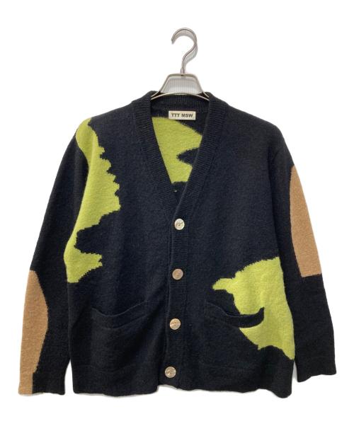 TTT MSW（ティー モダンストリートウェア）TTT MSW (ティー モダンストリートウェア) モヘア混ニットカーディガン ブラック サイズ:Mの古着・服飾アイテム