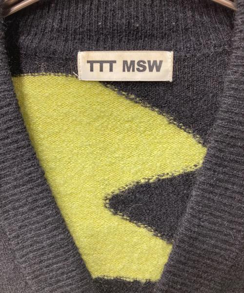 TTT MSW（ティー モダンストリートウェア）TTT MSW (ティー モダンストリートウェア) モヘア混ニットカーディガン ブラック サイズ:Mの古着・服飾アイテム