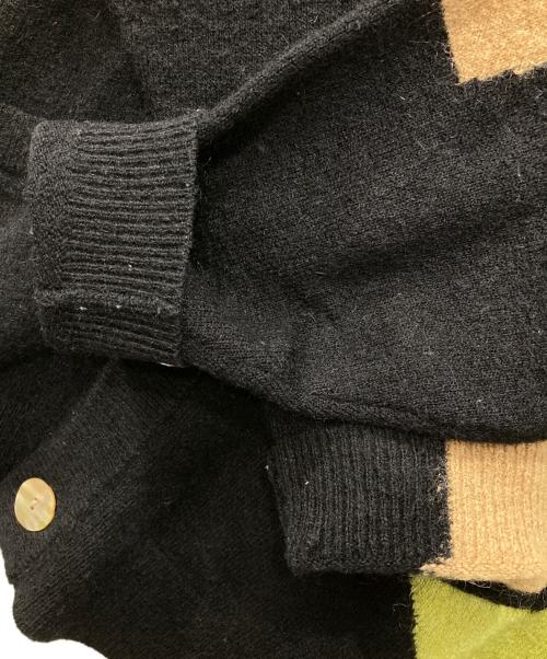 TTT MSW（ティー モダンストリートウェア）TTT MSW (ティー モダンストリートウェア) モヘア混ニットカーディガン ブラック サイズ:Mの古着・服飾アイテム