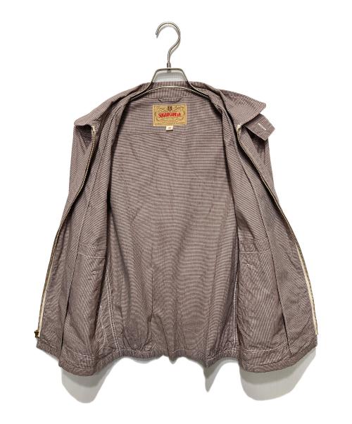 SUGAR CANE（シュガーケーン）SUGAR CANE (シュガーケーン) ガンクラブチェックコットンスポーツジャケット レッド サイズ:38の古着・服飾アイテム