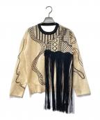 UNITED TOKYOユナイテッドトーキョー）の古着「マイセルエンブロイダリーニット」｜ベージュ