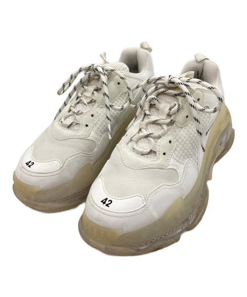 BALENCIAGA（バレンシアガ）BALENCIAGA (バレンシアガ) トリプルSクリアソール/TRIPLE S ホワイト サイズ:UK8の古着・服飾アイテム