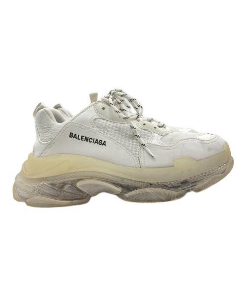 BALENCIAGA（バレンシアガ）BALENCIAGA (バレンシアガ) トリプルSクリアソール/TRIPLE S ホワイト サイズ:UK8の古着・服飾アイテム
