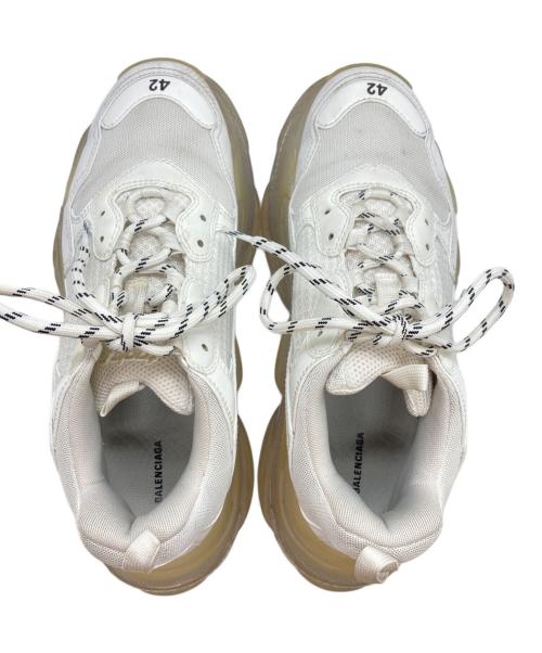 BALENCIAGA（バレンシアガ）BALENCIAGA (バレンシアガ) トリプルSクリアソール/TRIPLE S ホワイト サイズ:UK8の古着・服飾アイテム