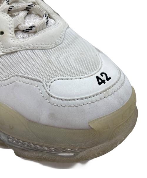BALENCIAGA（バレンシアガ）BALENCIAGA (バレンシアガ) トリプルSクリアソール/TRIPLE S ホワイト サイズ:UK8の古着・服飾アイテム