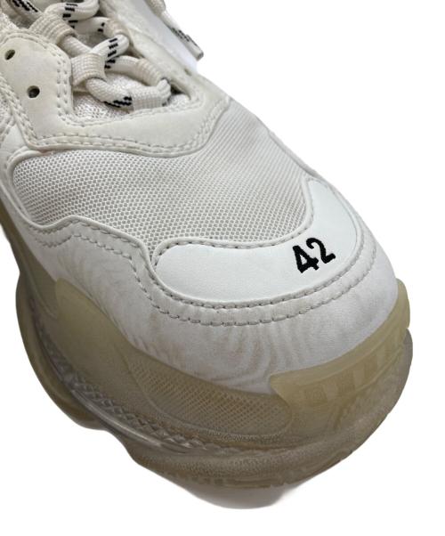 BALENCIAGA（バレンシアガ）BALENCIAGA (バレンシアガ) トリプルSクリアソール/TRIPLE S ホワイト サイズ:UK8の古着・服飾アイテム