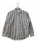ENDS and MEANS（エンズアンド ミーンズ）の古着「ストライプシャツ」｜ホワイト×グレー
