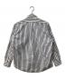 ENDS and MEANS (エンズアンド ミーンズ) ストライプシャツ ホワイト×グレー サイズ:M：6000円
