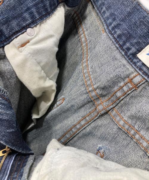 9090（9090）9090 (9090) King Logo Slub Denim Buggy Pants/デニムパンツ インディゴ サイズ:Sの古着・服飾アイテム