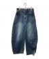 9090（9090）の古着「King Logo Slub Denim Buggy Pants/デニムパンツ」｜インディゴ
