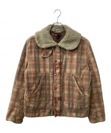 DIESEL（ディーゼル）の古着「90s 襟ボアジャケット」｜ブラウン