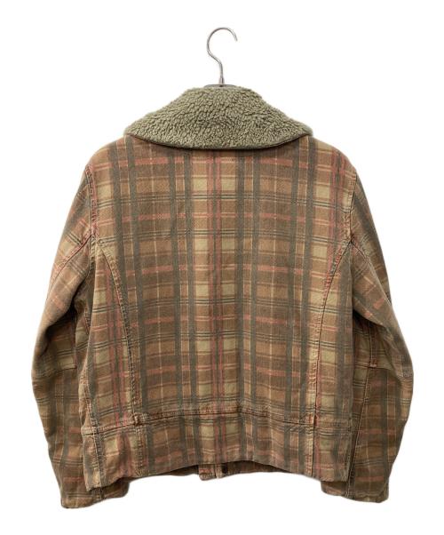 DIESEL（ディーゼル）DIESEL (ディーゼル) 90s 襟ボアジャケット ブラウン サイズ:Lの古着・服飾アイテム