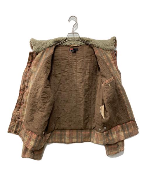 DIESEL（ディーゼル）DIESEL (ディーゼル) 90s 襟ボアジャケット ブラウン サイズ:Lの古着・服飾アイテム
