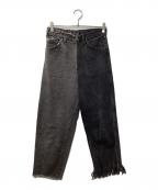 77circaナナナナサーカ）の古着「再構築デニムパンツ」｜グレー