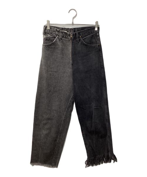 77circa（ナナナナサーカ）77circa (ナナナナサーカ) 再構築デニムパンツ グレー サイズ:表記なしの古着・服飾アイテム