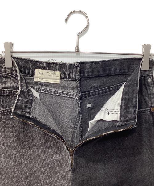 77circa（ナナナナサーカ）77circa (ナナナナサーカ) 再構築デニムパンツ グレー サイズ:表記なしの古着・服飾アイテム