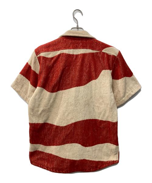 OAS（オーエーエス）OAS (オーエーエス) 半袖パイルシャツ/PILE SHORT SLEEVE SHIRT ブラウン サイズ:Mの古着・服飾アイテム