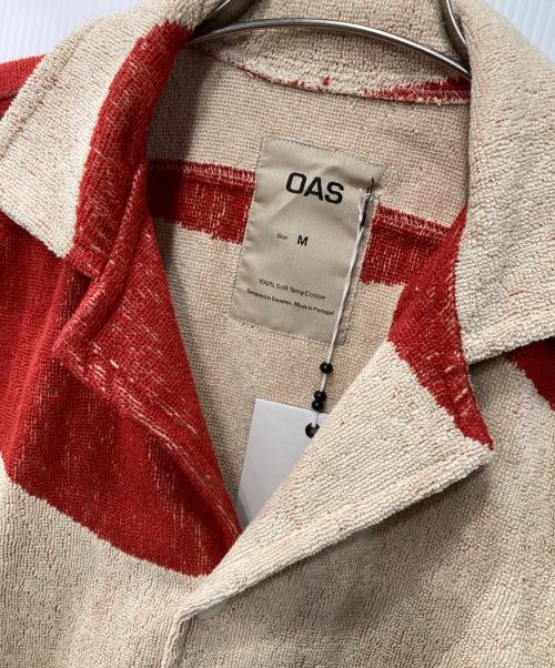 OAS（オーエーエス）OAS (オーエーエス) 半袖パイルシャツ/PILE SHORT SLEEVE SHIRT ブラウン サイズ:Mの古着・服飾アイテム