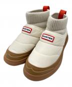 HUNTERハンター）の古着「IN/OUT PUFFER KNITTED CUFF BOOT/ブーツ」｜ベージュ