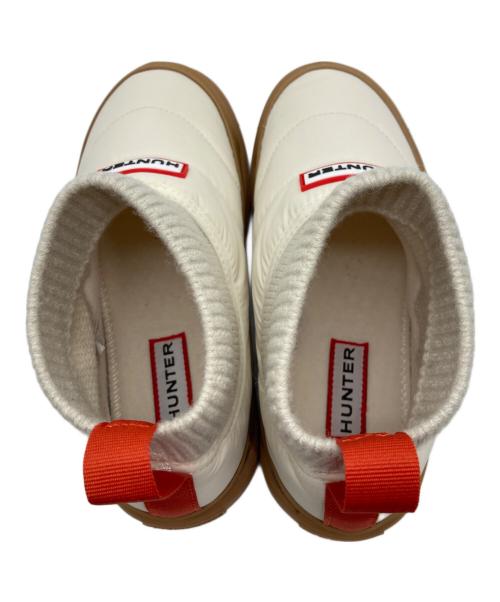 HUNTER（ハンター）HUNTER (ハンター) IN/OUT PUFFER KNITTED CUFF BOOT/ブーツ ベージュ サイズ:UK3の古着・服飾アイテム